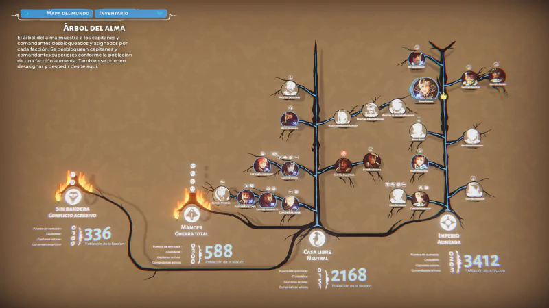 Screenshot from 'Bulwark: Falconeer Chronicles' video game showcasing a strategic map with different unit paths and resource points.