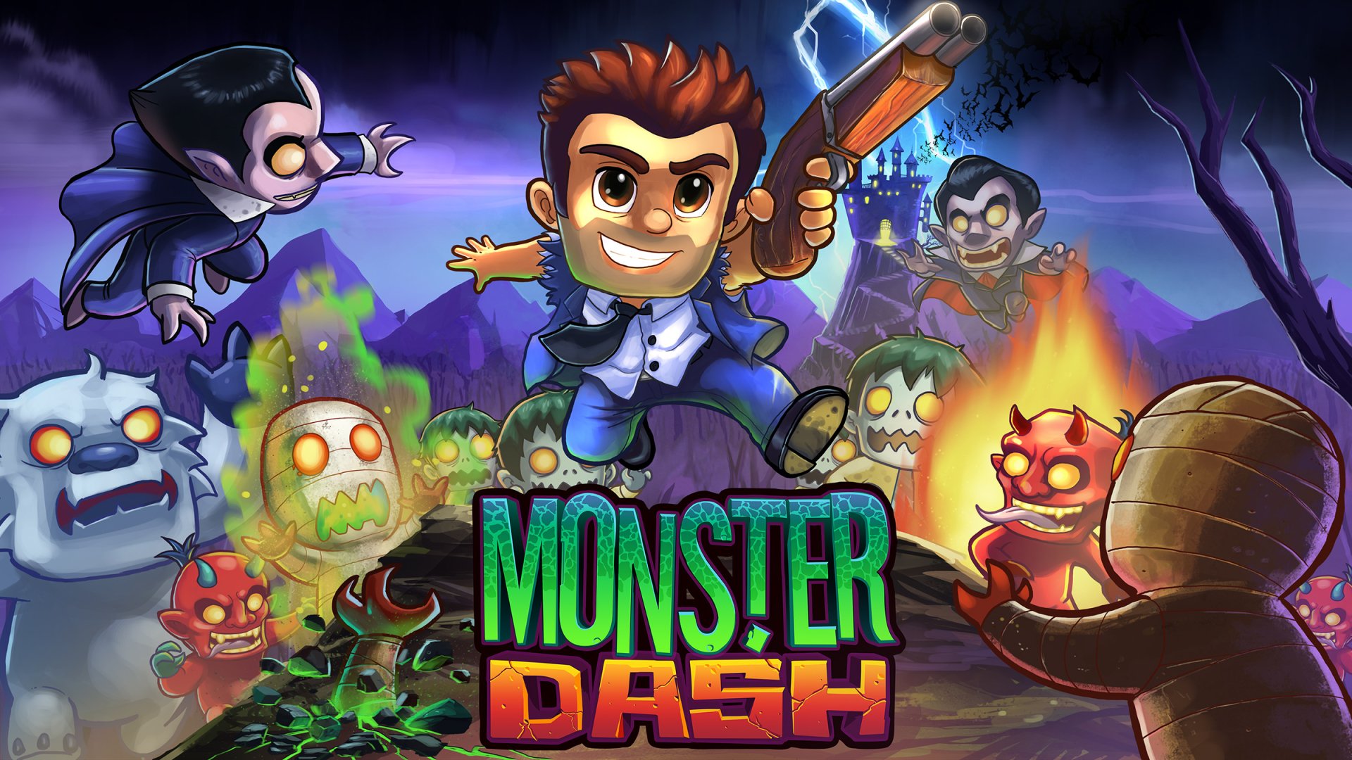 Monster Dash - Desktop Wallpapers, Phone Wallpaper, PFP, Gifs, and More!