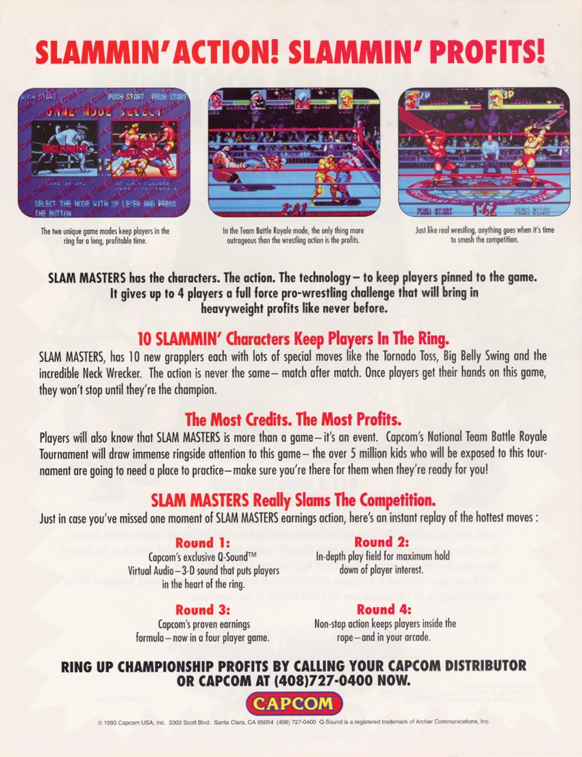 video game Saturday Night Slam Masters Image
