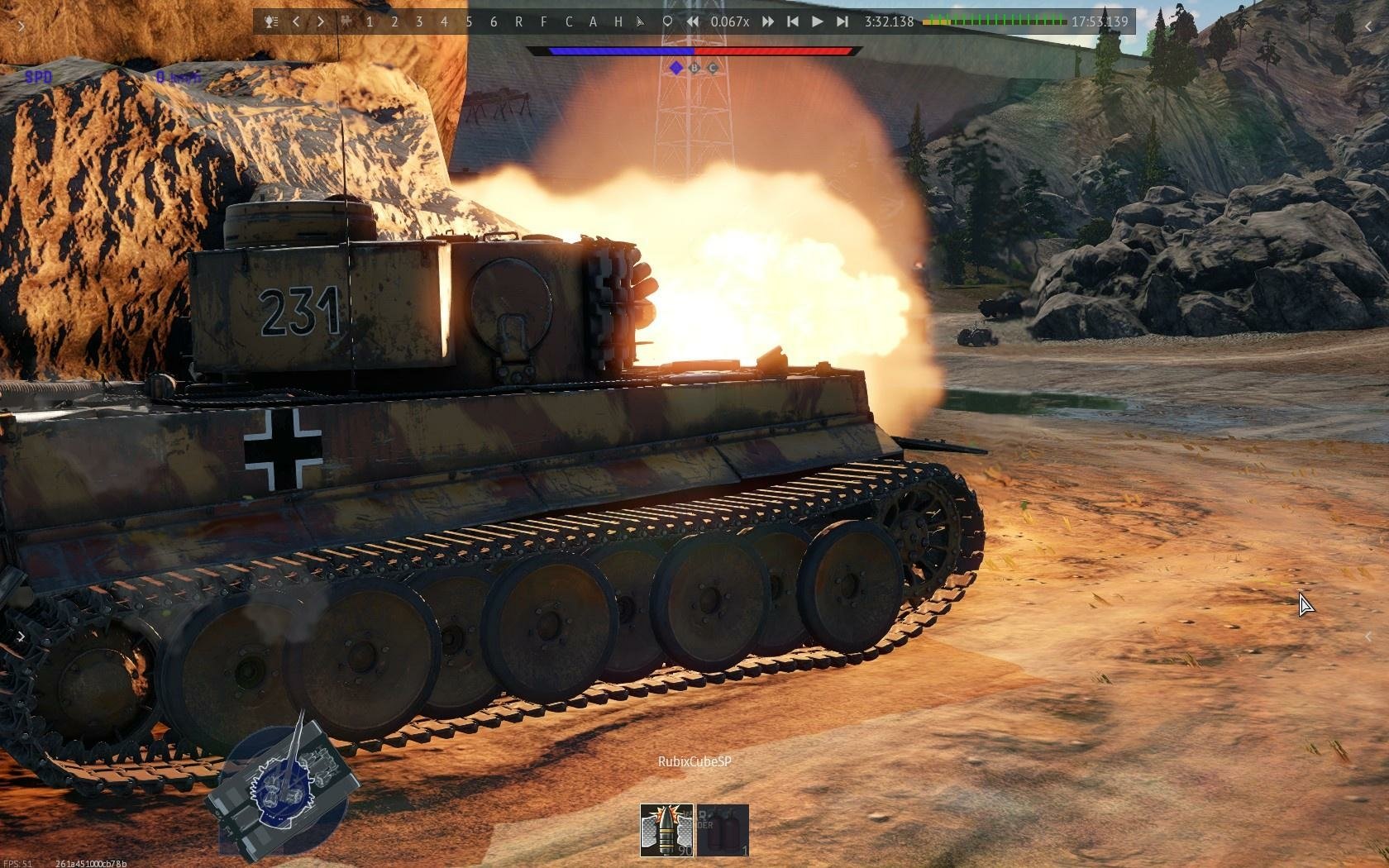 A powerful tiger tank, designated as Tiger Ausf H1, showcasing its sturdy Panzerkampfwagen build in a military setting.