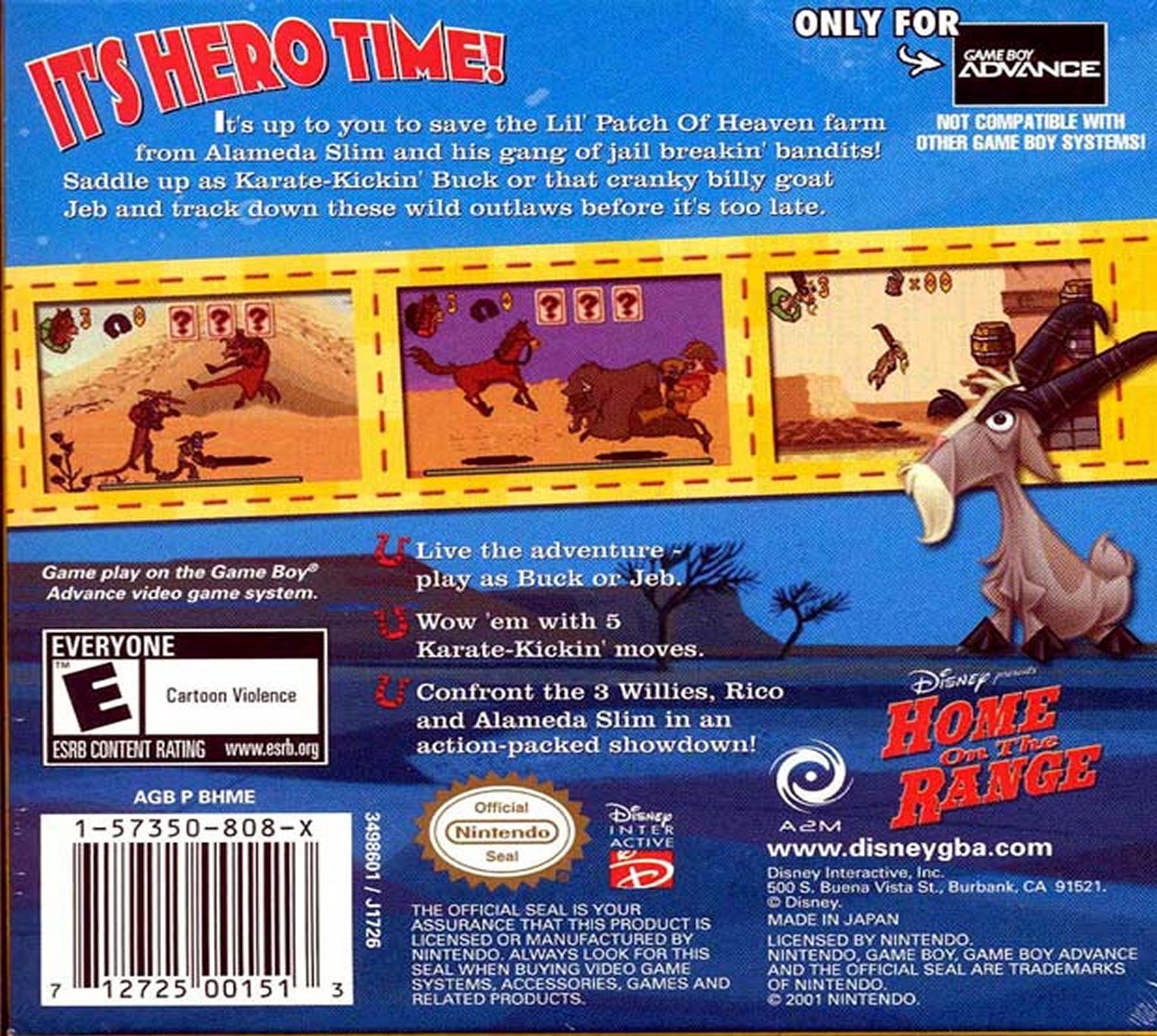 video game Disney's Home on the Range Image