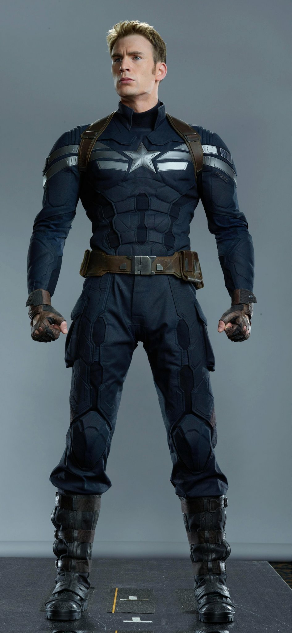 Captain America in a fierce battle, showcasing his iconic shield in The Winter Soldier.