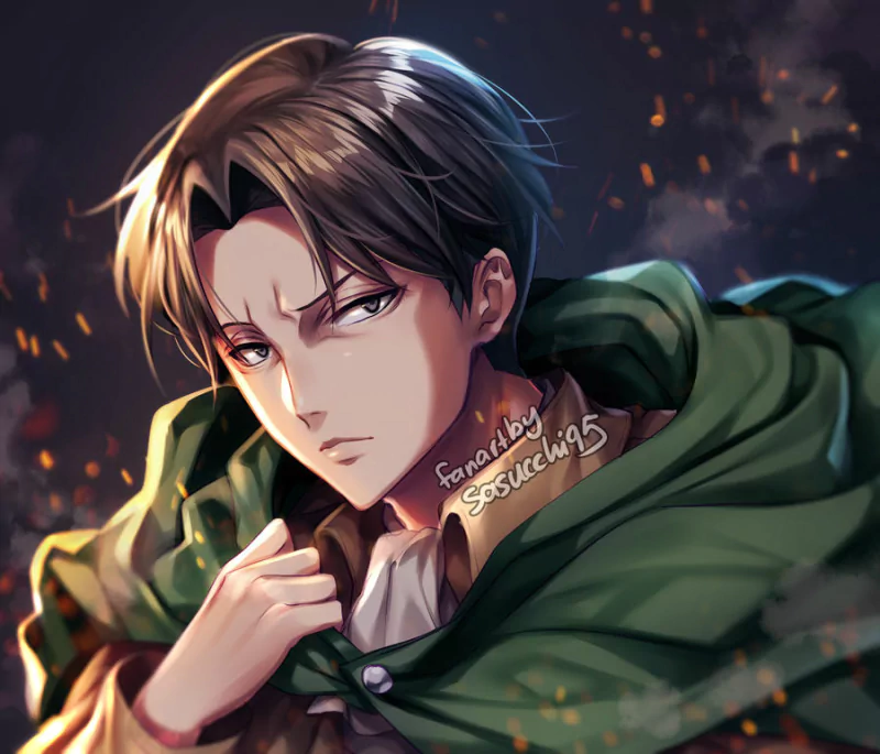  Attack on Titan fanart Levi by sasucchi95