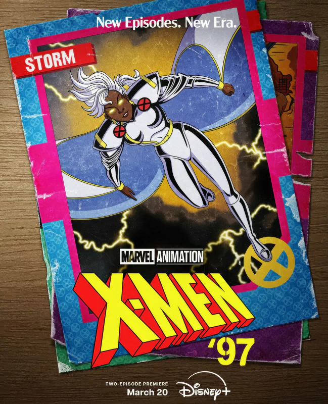 The X-Men '97 logo featuring bold text with a fiery background, reminiscent of the iconic animated series.