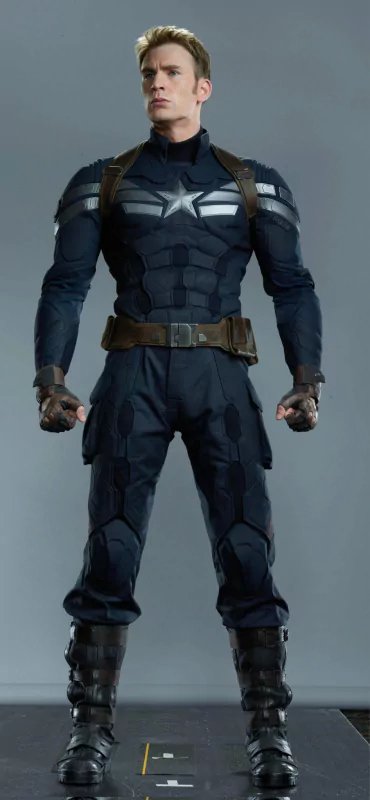 Captain America in a fierce battle, showcasing his iconic shield in The Winter Soldier.