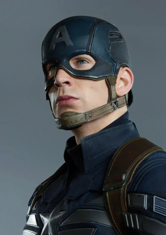 Captain America facing off against the Winter Soldier in intense combat.