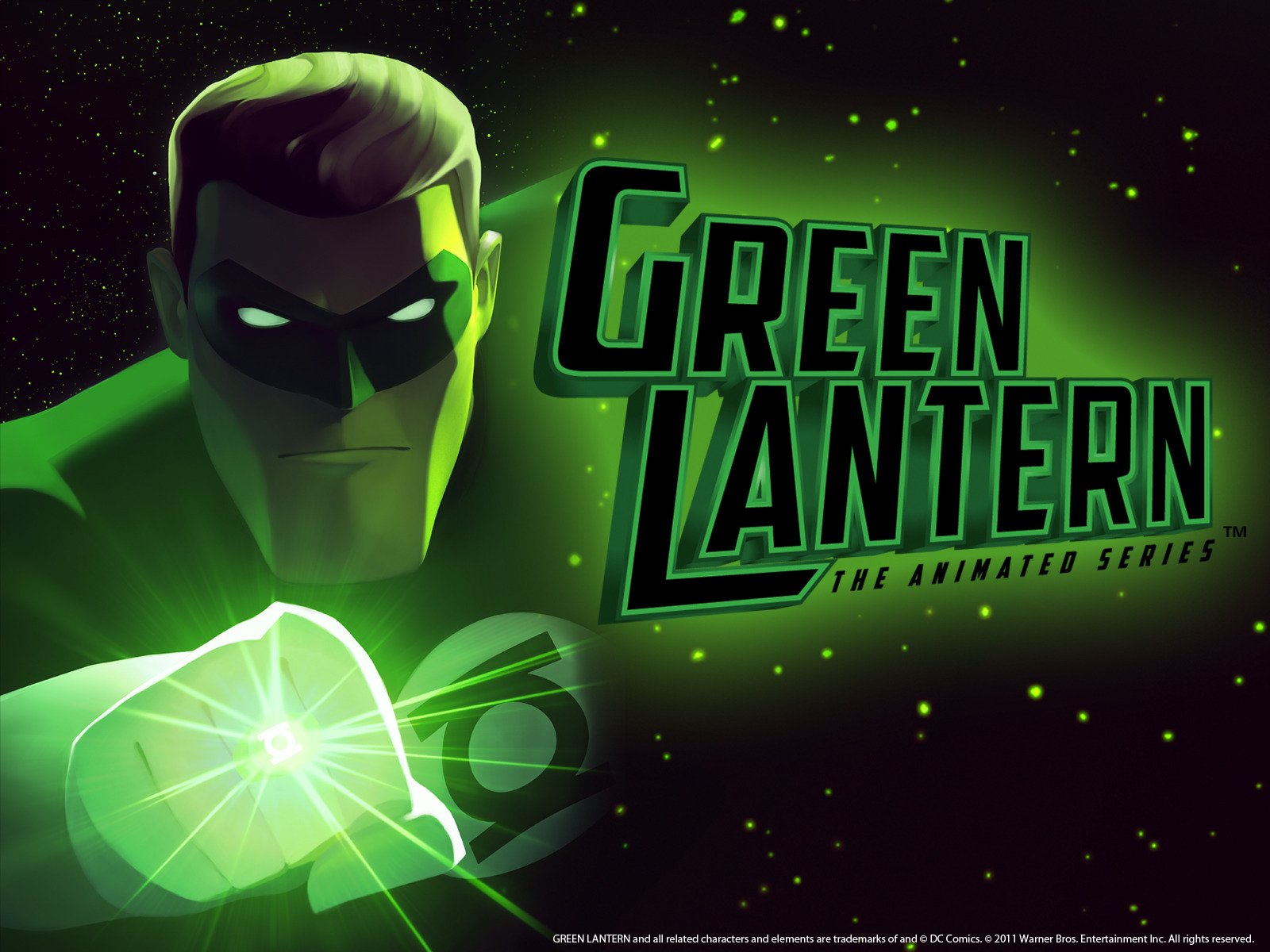 Green Lantern: The Animated Series logo featuring dynamic green and black design with the iconic Green Lantern symbol.