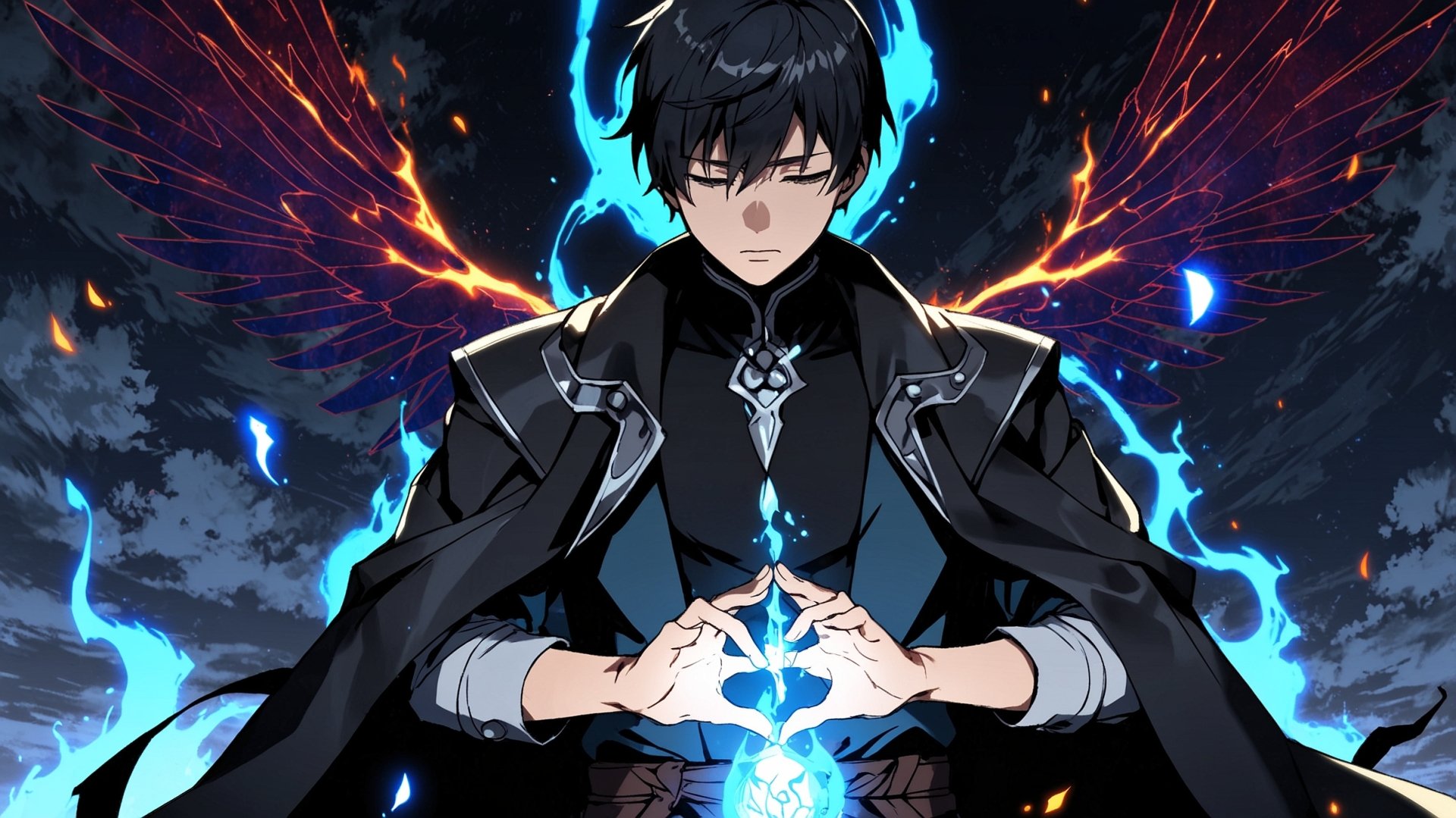 Anime Mage Boy by INFER