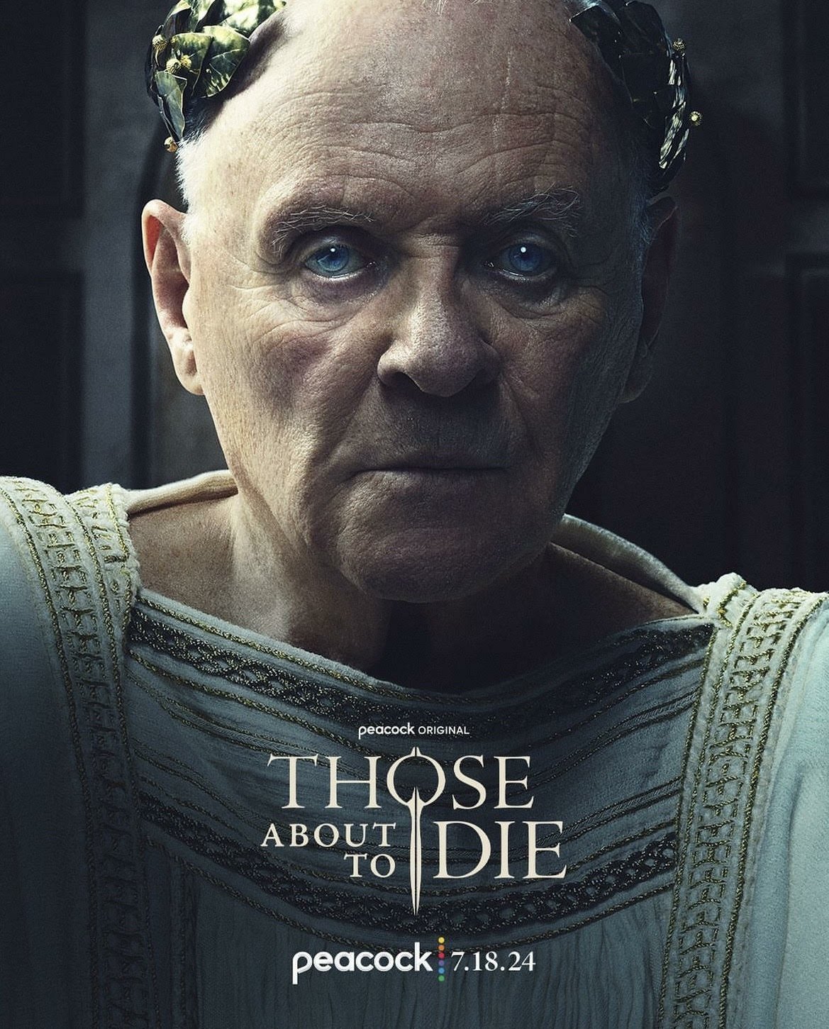 Anthony Hopkins stars in the TV show Those About to Die, premiering on Peacock on July 18, 2024.