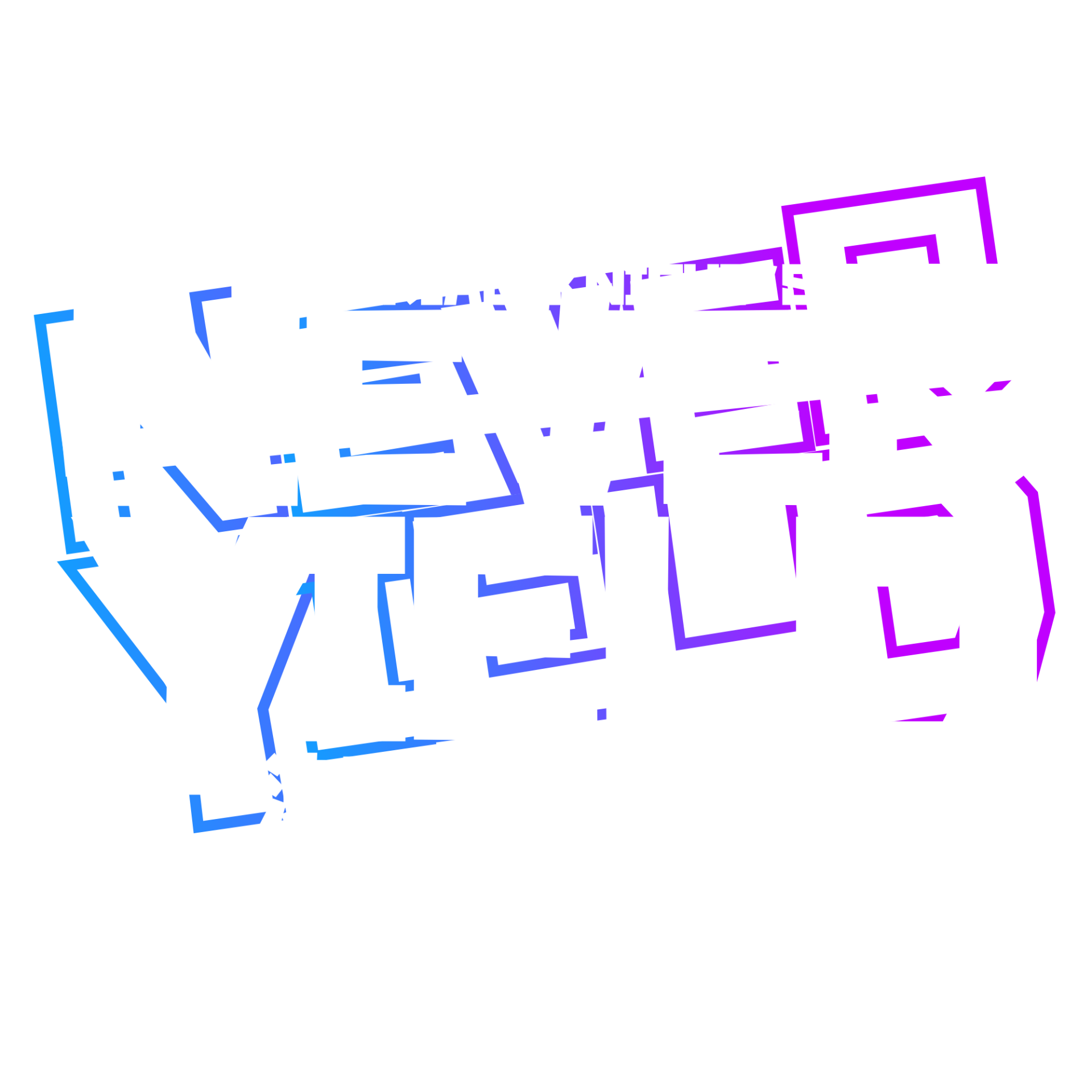 Logo for the video game Aerial_Knight's Never Yield, featuring bold, white text with a neon outline. Some text in Japanese appears below the main title.