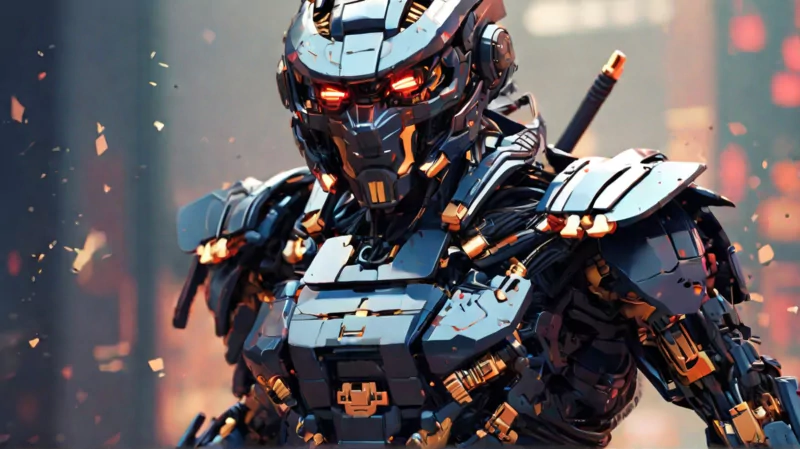  Samurai Panther Robot HD DESKTOP WALLPAPER