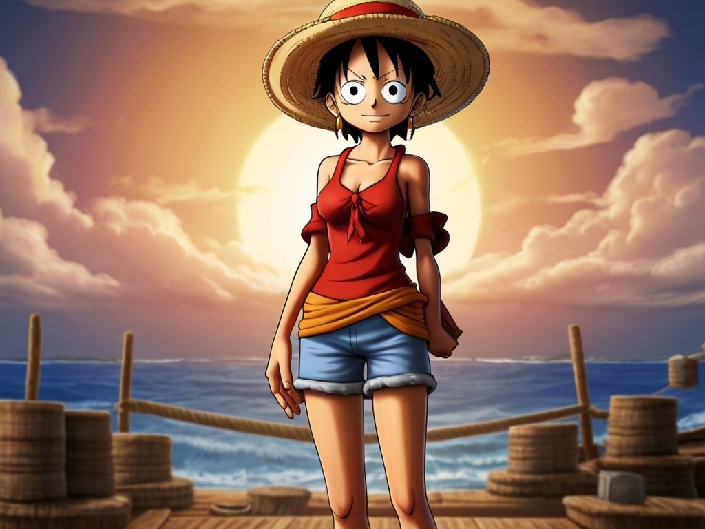 Female Luffy - One Piece by INFER