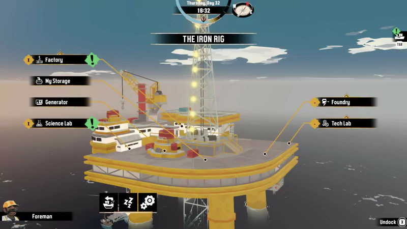 An image featuring Dredge - The Iron Rig, a video game, showcasing a dark interface with a message indicating the uploading of thumbnails.