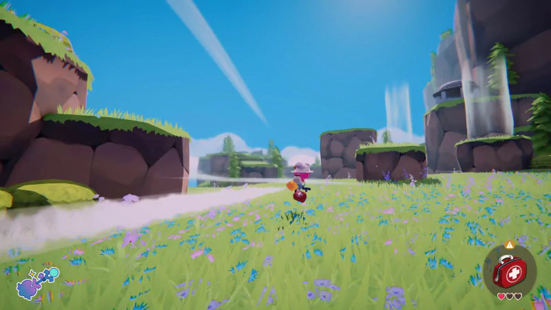 A still from the video game Mika and The Witch's Mountain, showcasing its enchanting world and character design, inviting players to explore a magical adventure.