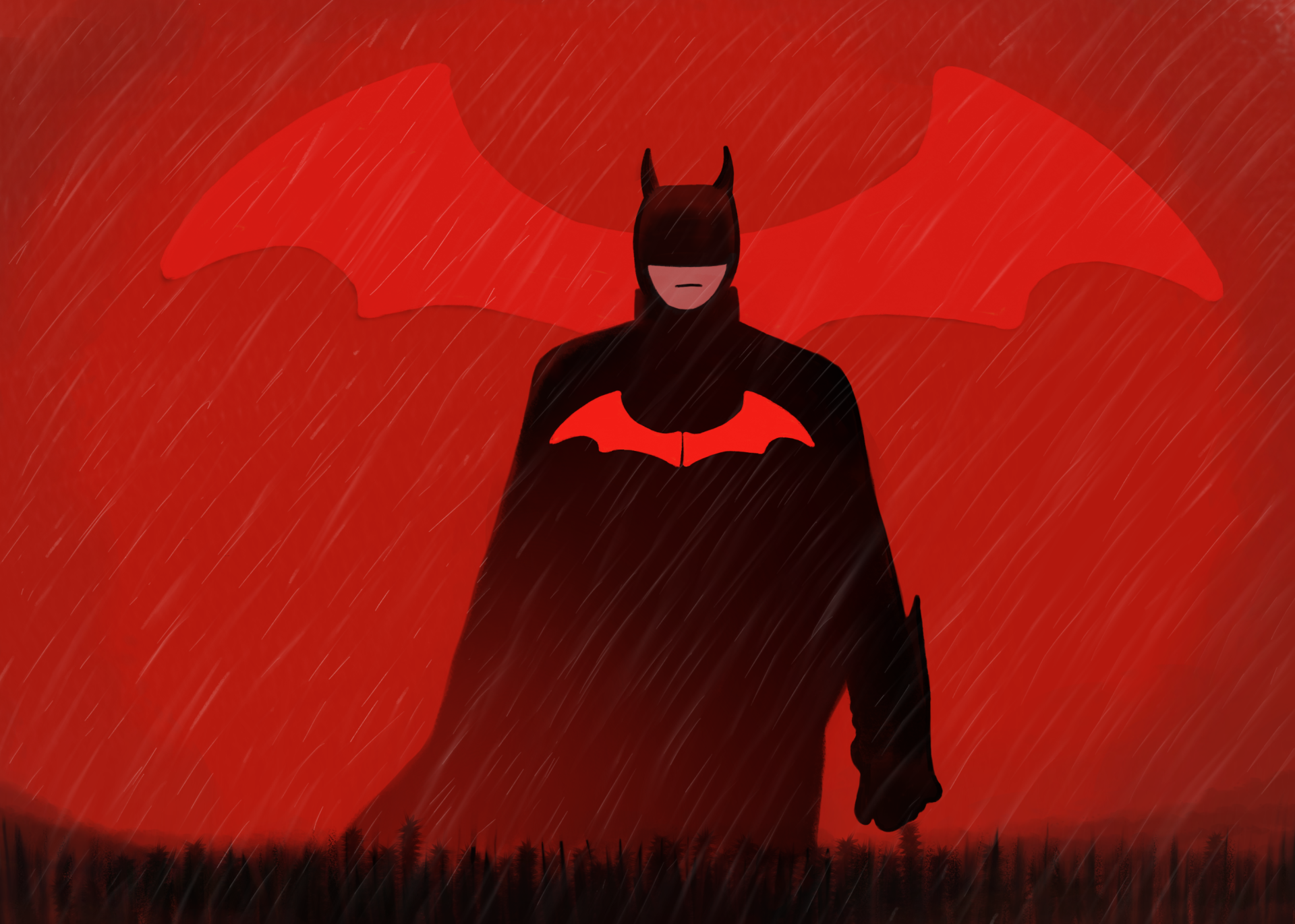 Download Batman Comic Digital Painting Fan Art Image