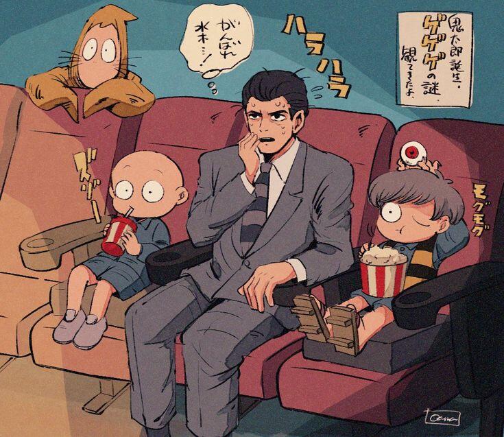 Download Hakaba Kitarō Kitarō (Hakaba Kitarō) Mizuki (Hakaba Kitarō) Fake Kitarō Nezumi Otoko Image