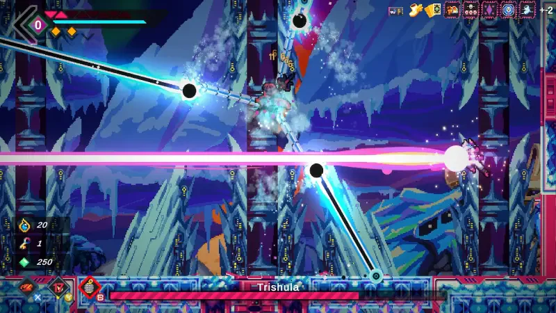 A dynamic scene from the video game featuring Elsie, showcasing vibrant colors and intense action with beams of energy and intricate backgrounds.