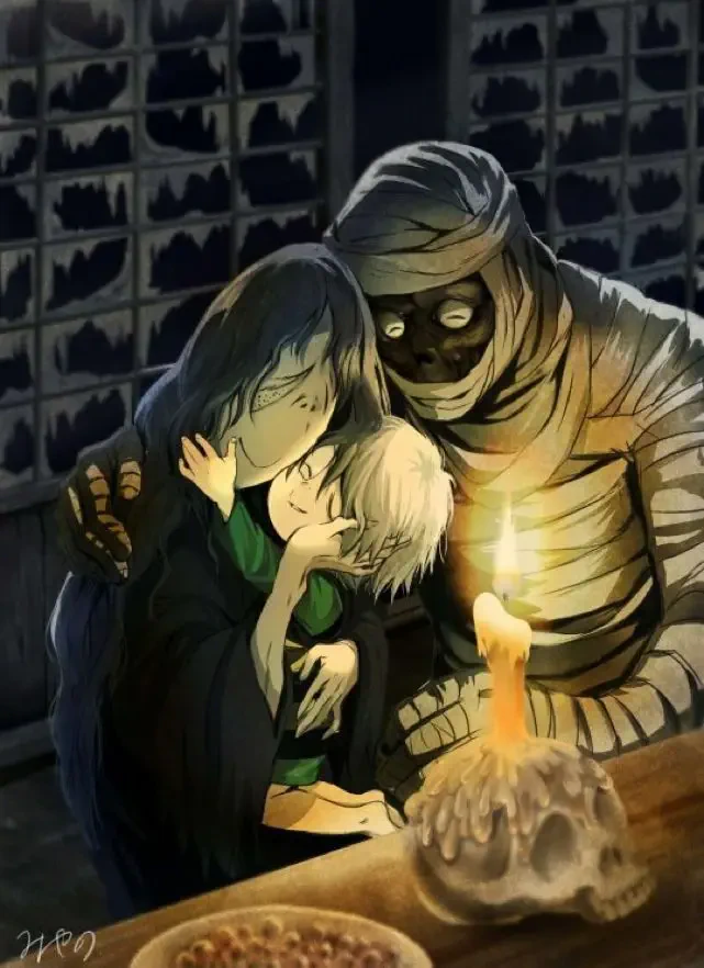  Kitaro with his parents by miyano (112288miyano)