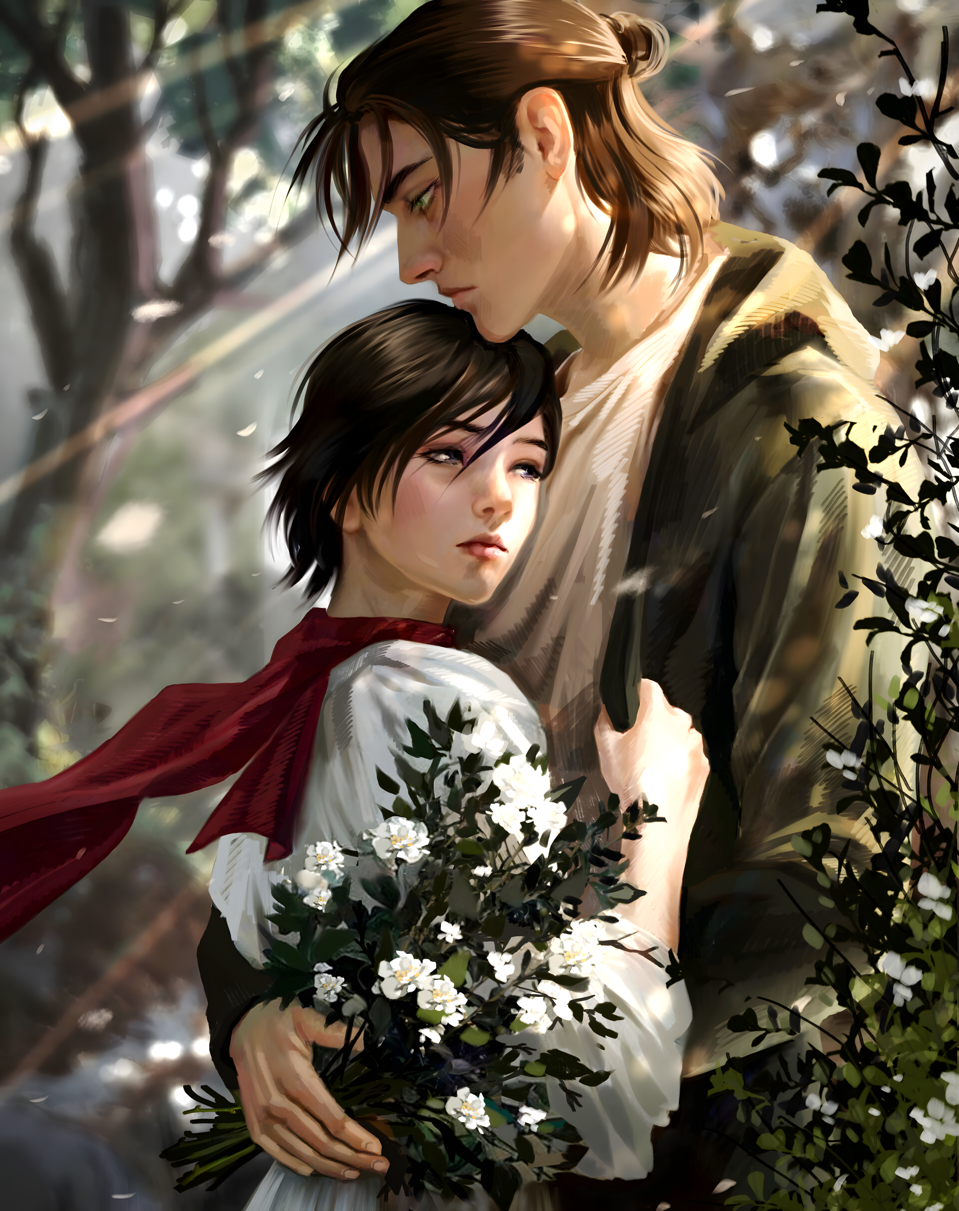 Download Desperate Lover Sacrifice Love Joyful Reunion Eren Yeager Mikasa Ackerman Eren & Mikasa Image