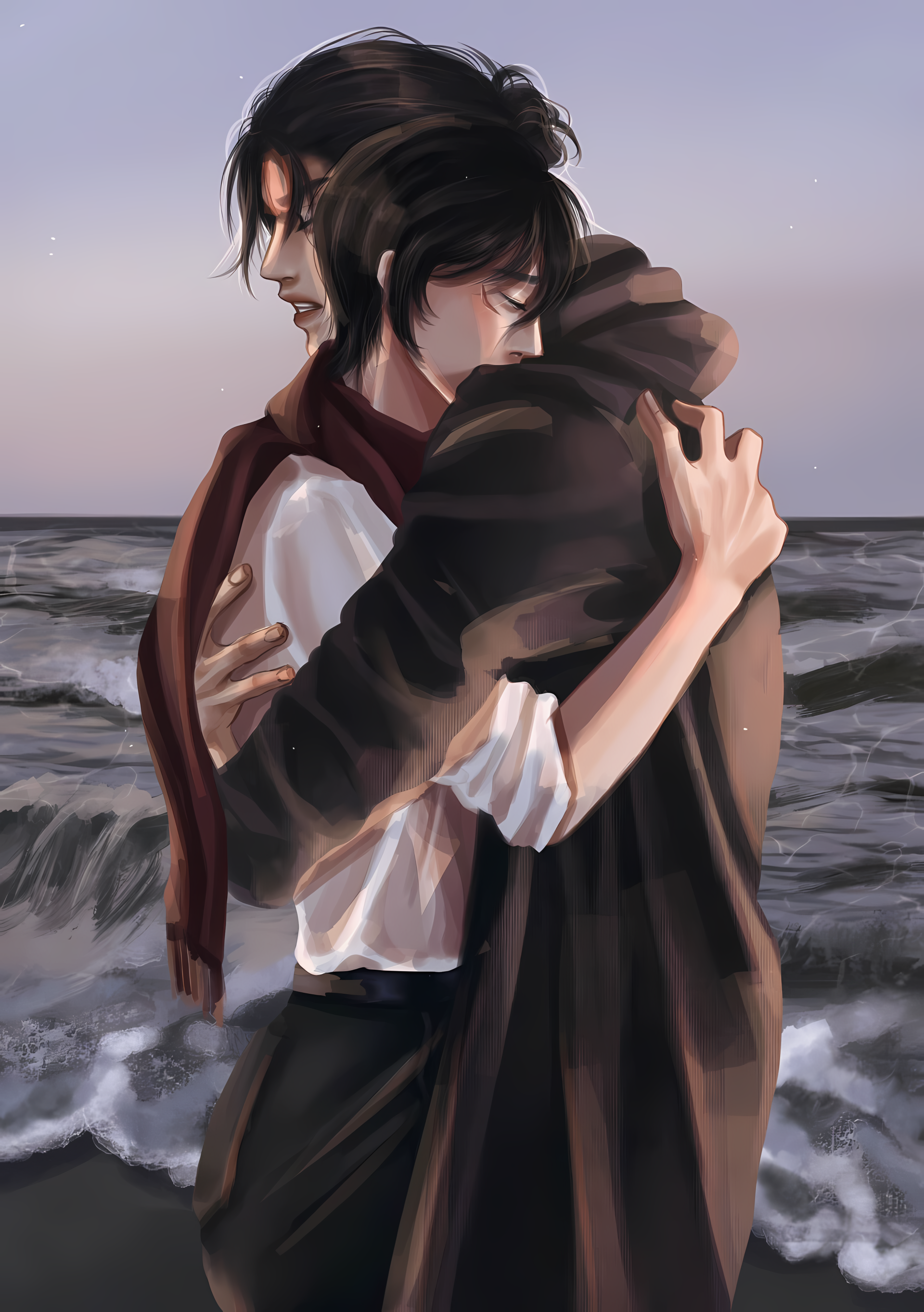Download Attack On Titan Eren Yeager Mikasa Ackerman Love And Honor Eren & Mikasa Image