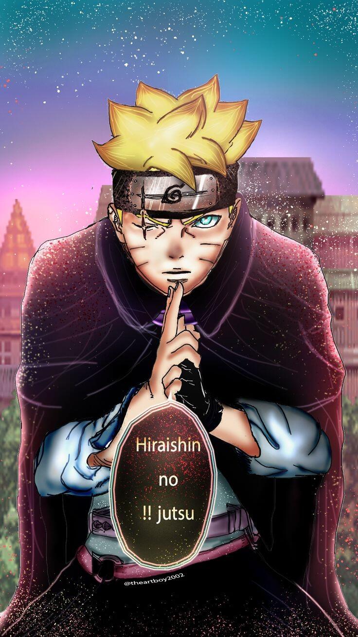 Manga Boruto two blue vortec colored by Theartboy2002