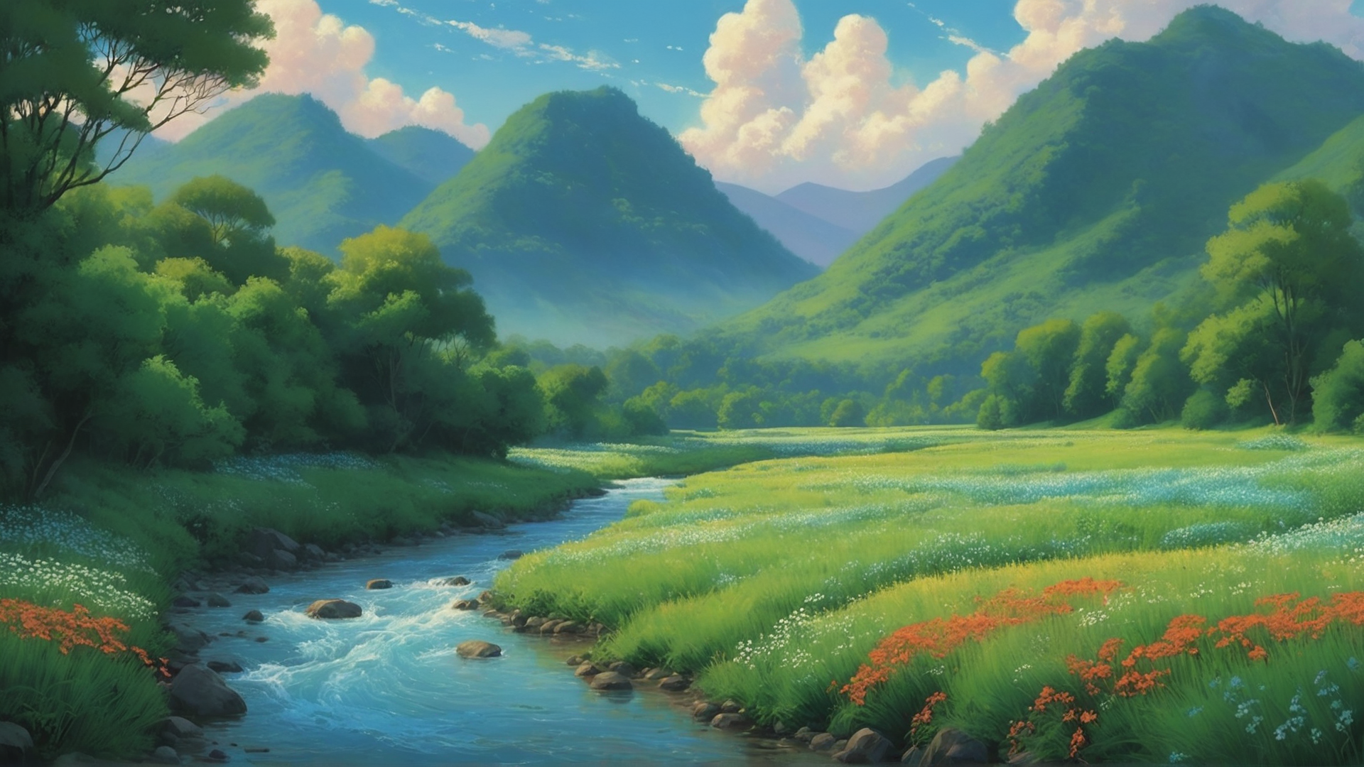 Scenic Anime Landscape 2 by PythonArt