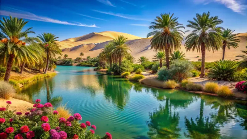 desert desert landscape calm landscape flower Image