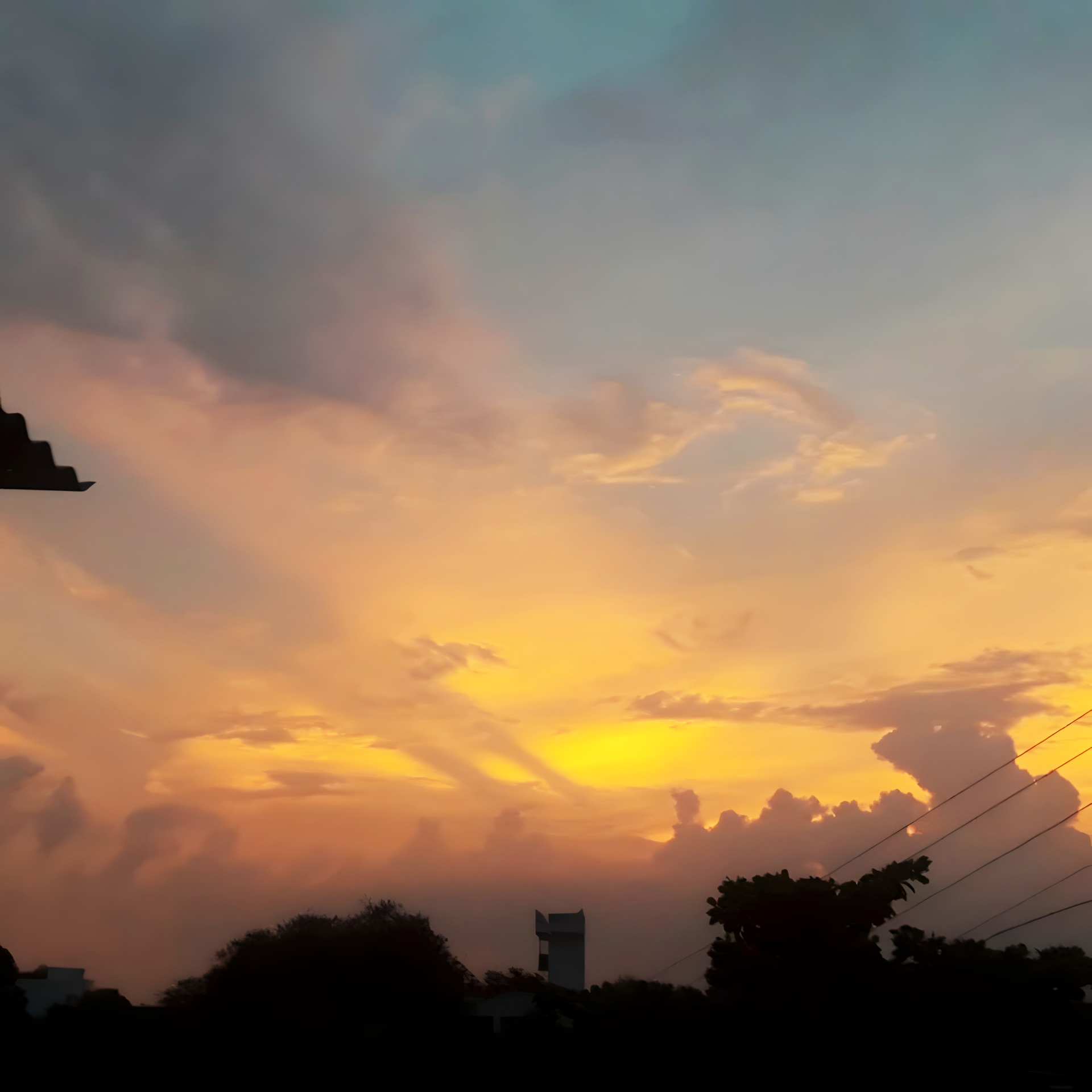 after rain sunset by Moinuddin Shaikh