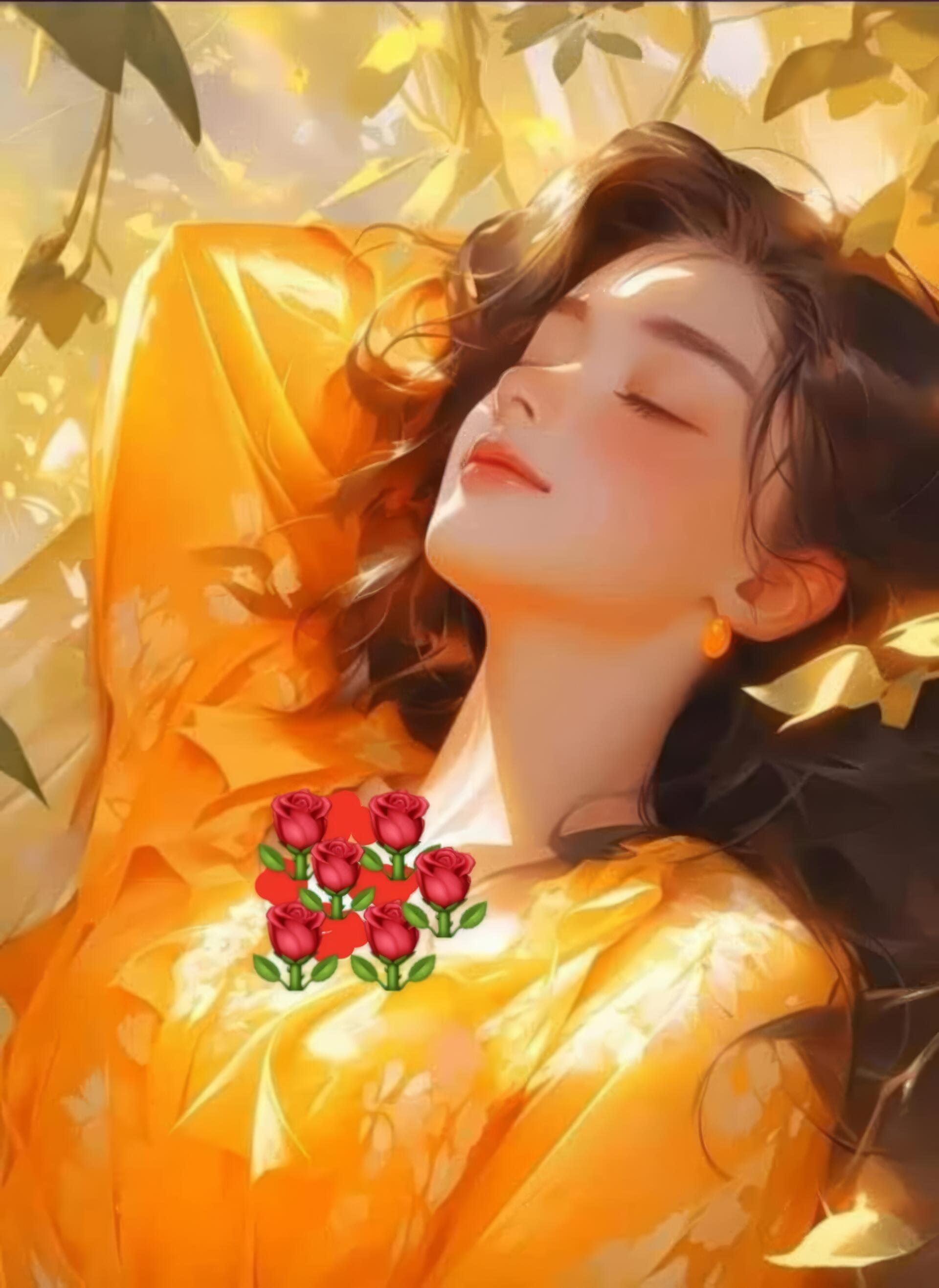 Download Girl Artistic Painting Sleeping Beauty Image