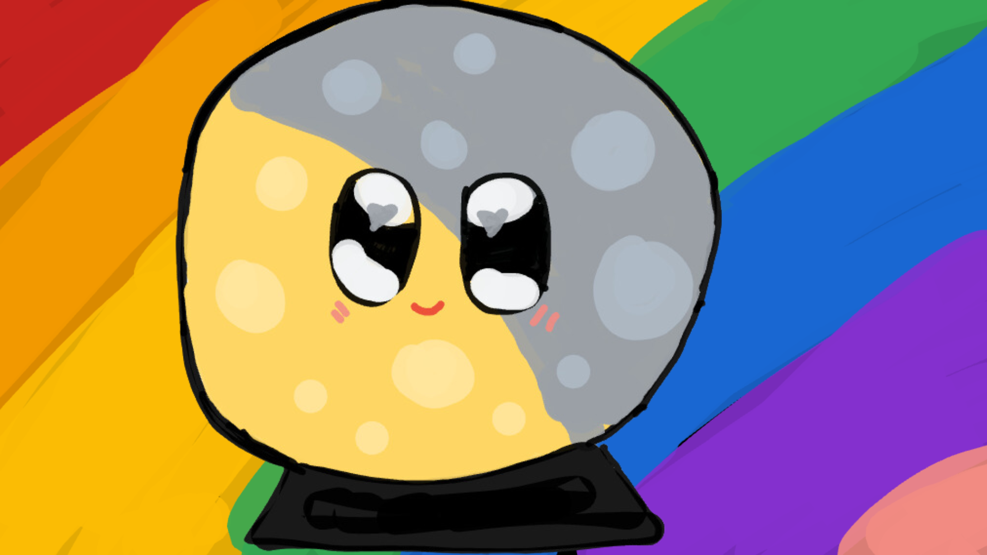 Cute Moon by Adia Cat!