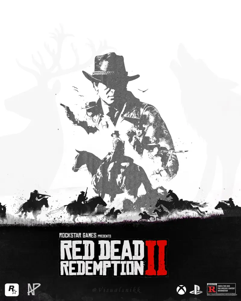  Red Dead Redmption 2 Poster by @visualsnikk