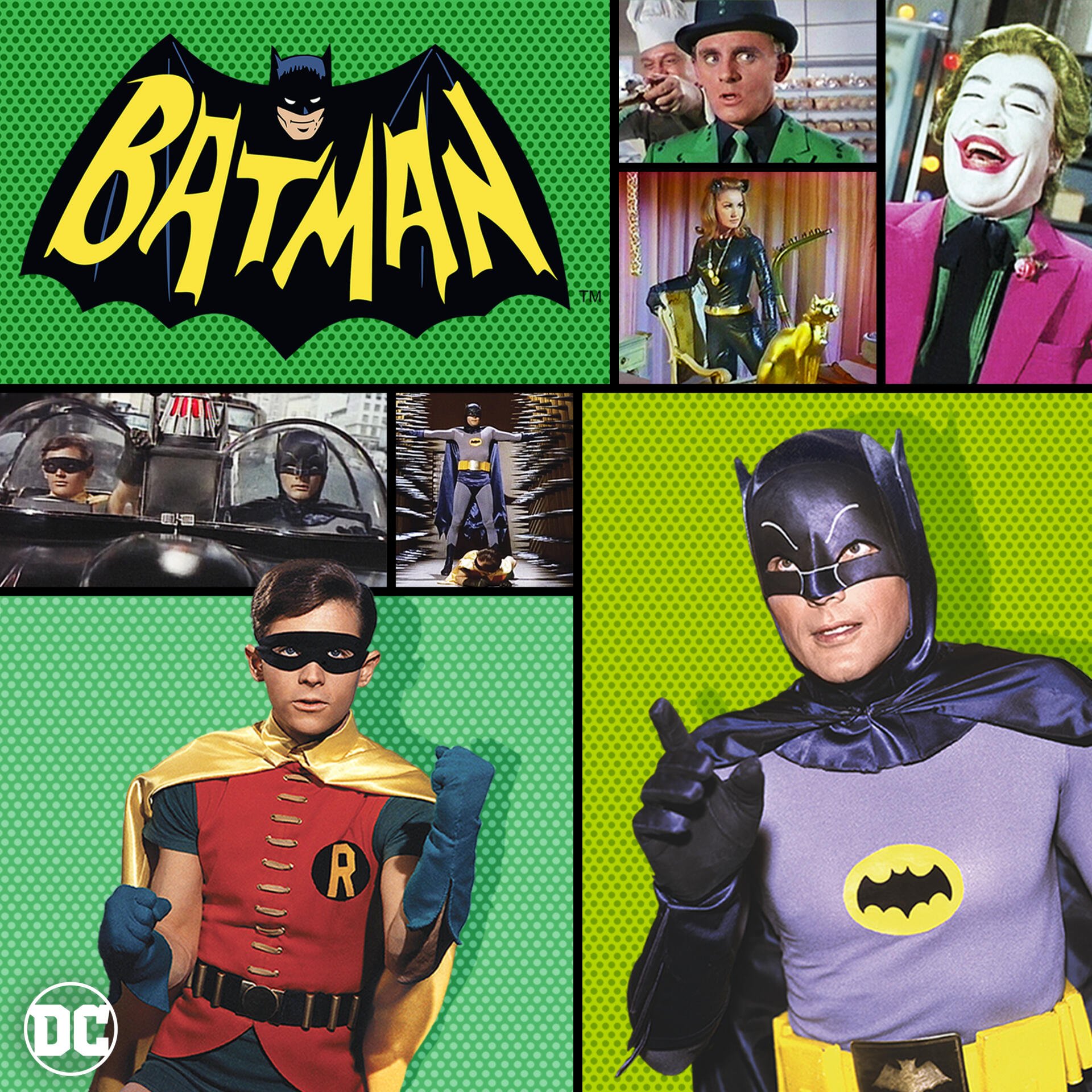 Download Batman TV Show Adam West Burt Ward Image