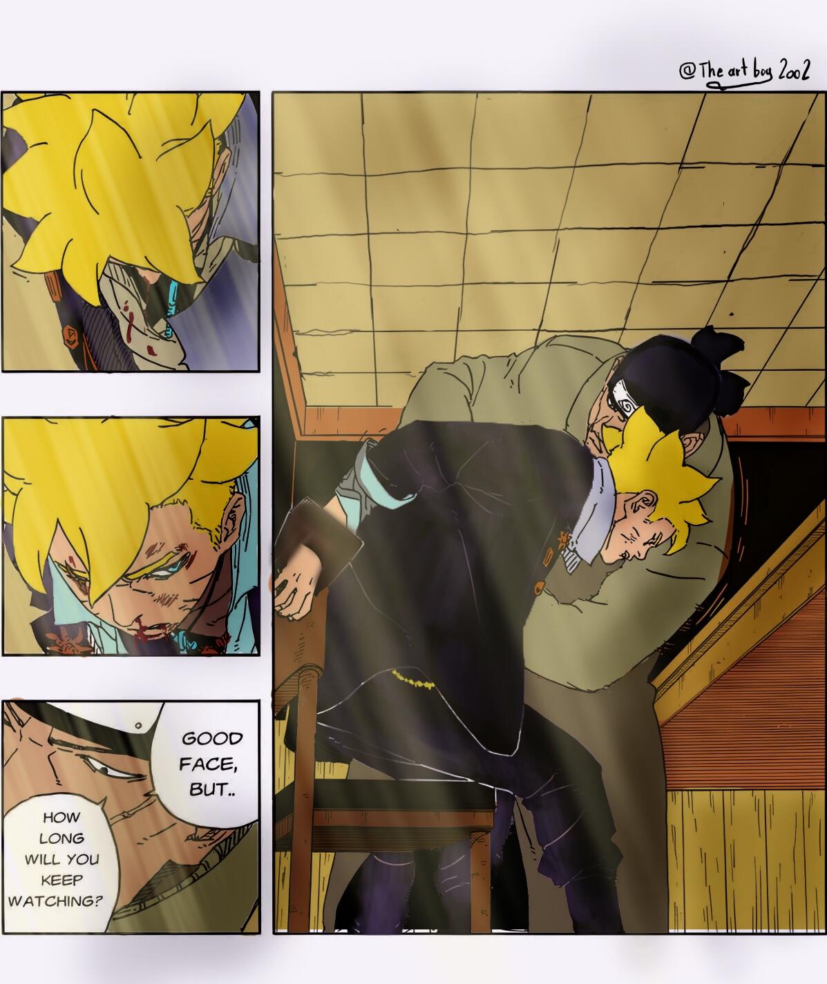 Manga boruto two blue vortex colored by Theartboy2002