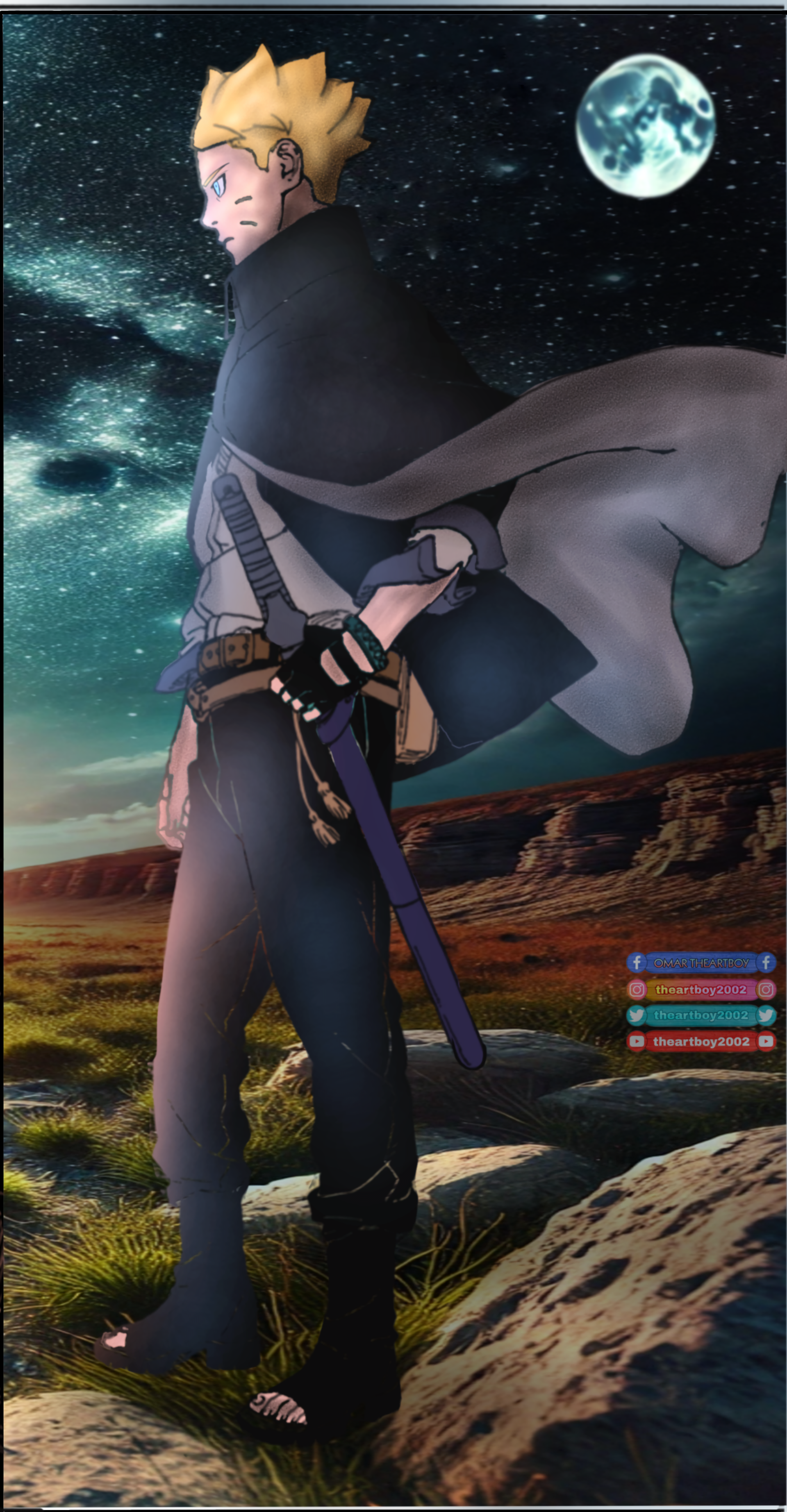 Boruto two blue vortex colored by Theartboy2002