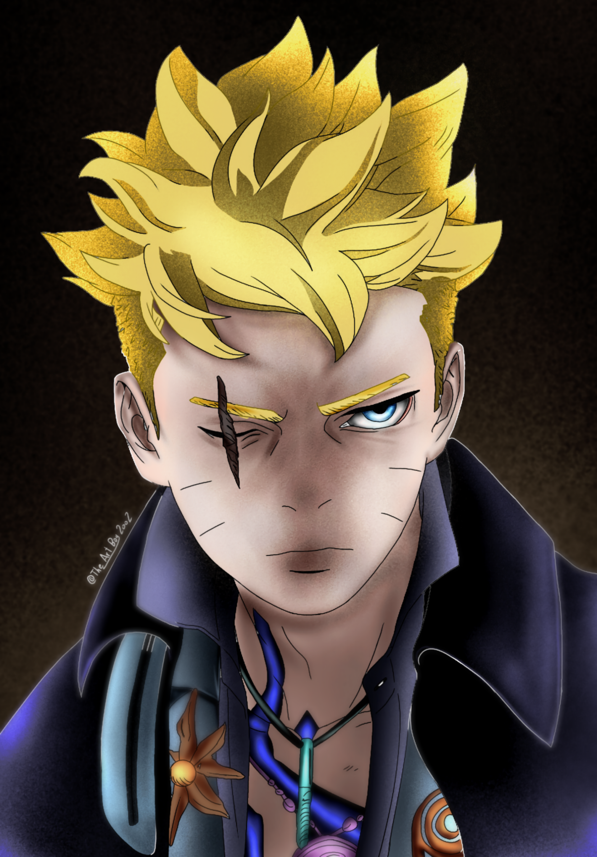 Boruto V-Jump cover colored by Theartboy2002