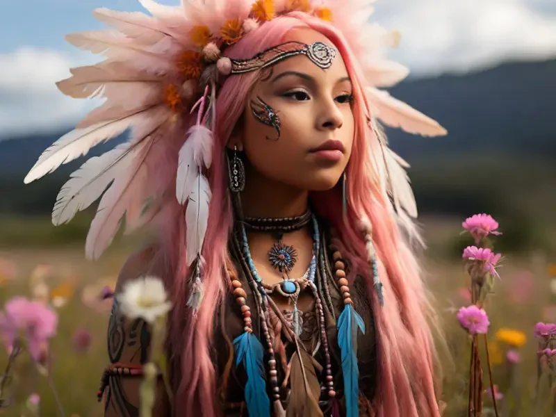 native american girl fantasy native american clothing Image