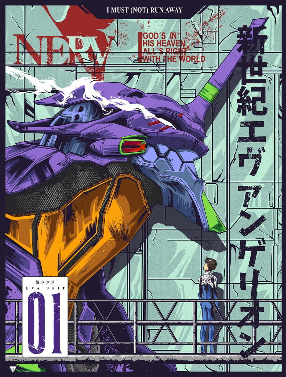 Neon Genesis Evangelion Eva Unit 01 by Rahin