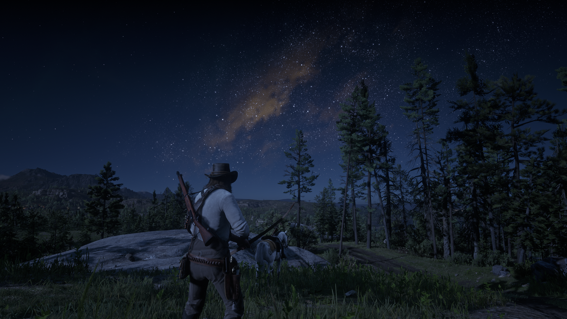 Red Dead Redemption 2 - North Light, Dark Wallpaper by mahad948