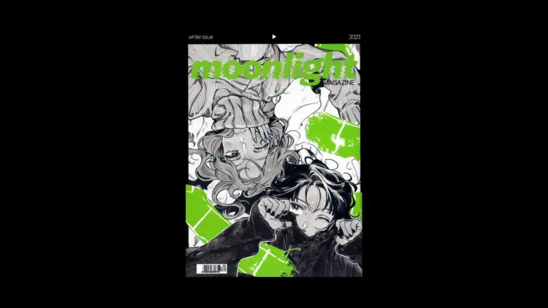 Black-and-white manga cover titled The Guy She Was Interested in Wasn't a Guy at All showing two illustrated faces with neon green panels; credits read Aya Oosawa and Mitsuki Koga.