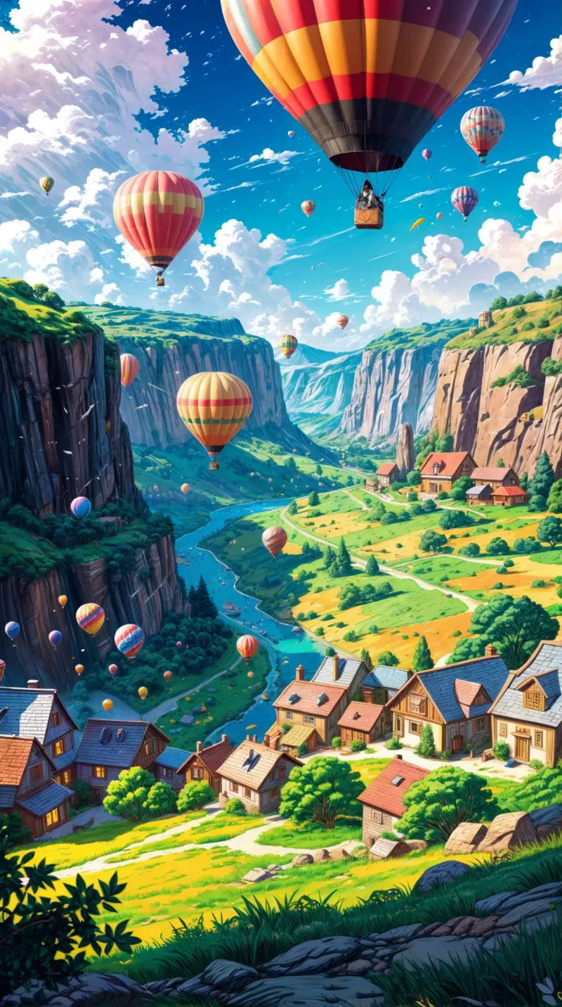 anime landscape hd model Image