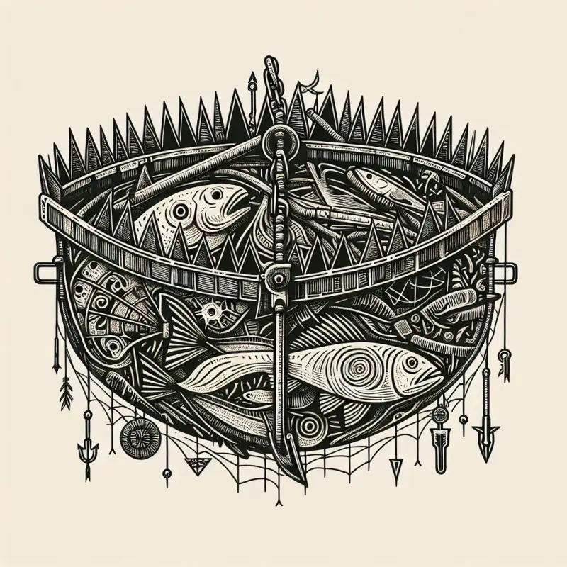  Fish Trap by AI generated by my word naviagtion