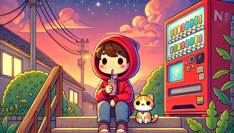  Finding peace in the little moments – a drink, a cat, and the beauty of the evening sky