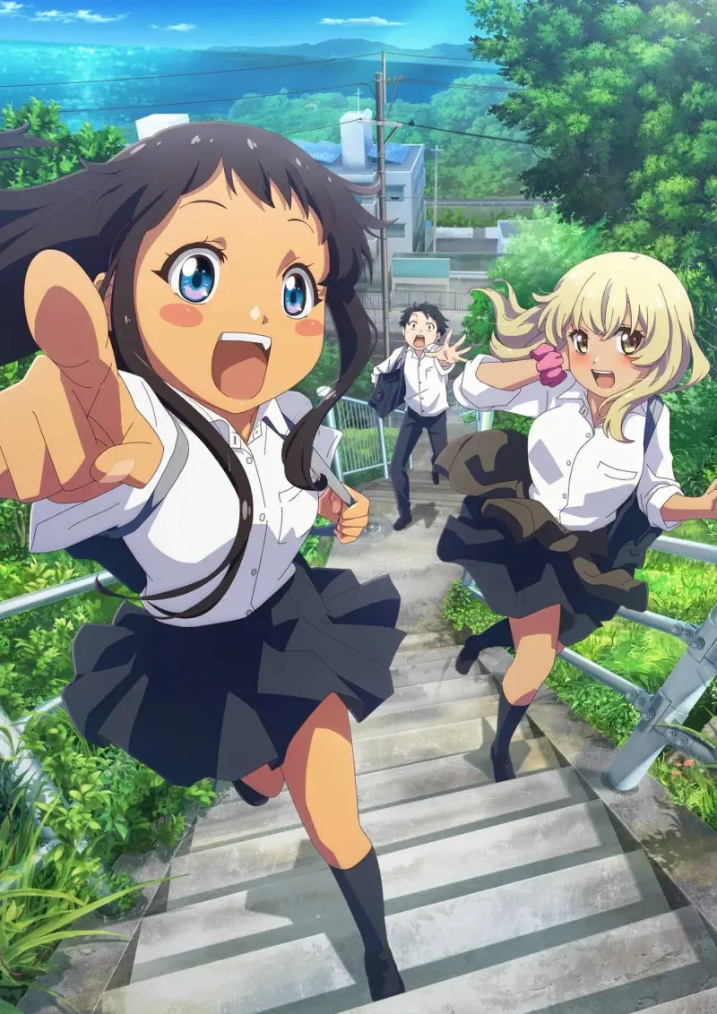 Anime OKITSURA: Fell in Love with an Okinawan Girl but I Just Wish I Know What She's Saying Hina Kyan Kana Higa Teruaki Nakamura Image