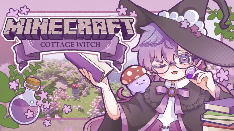  Thumbnail of his stream: 【MINECRAFT】🌿 journey to the dark coven 🧙【#NIJIENchanted EP. 5】
