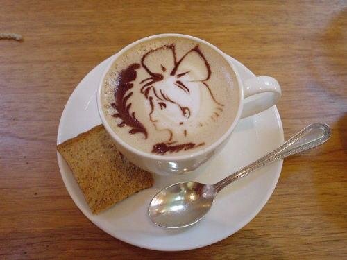 food coffee coffee art latte art dessert Image