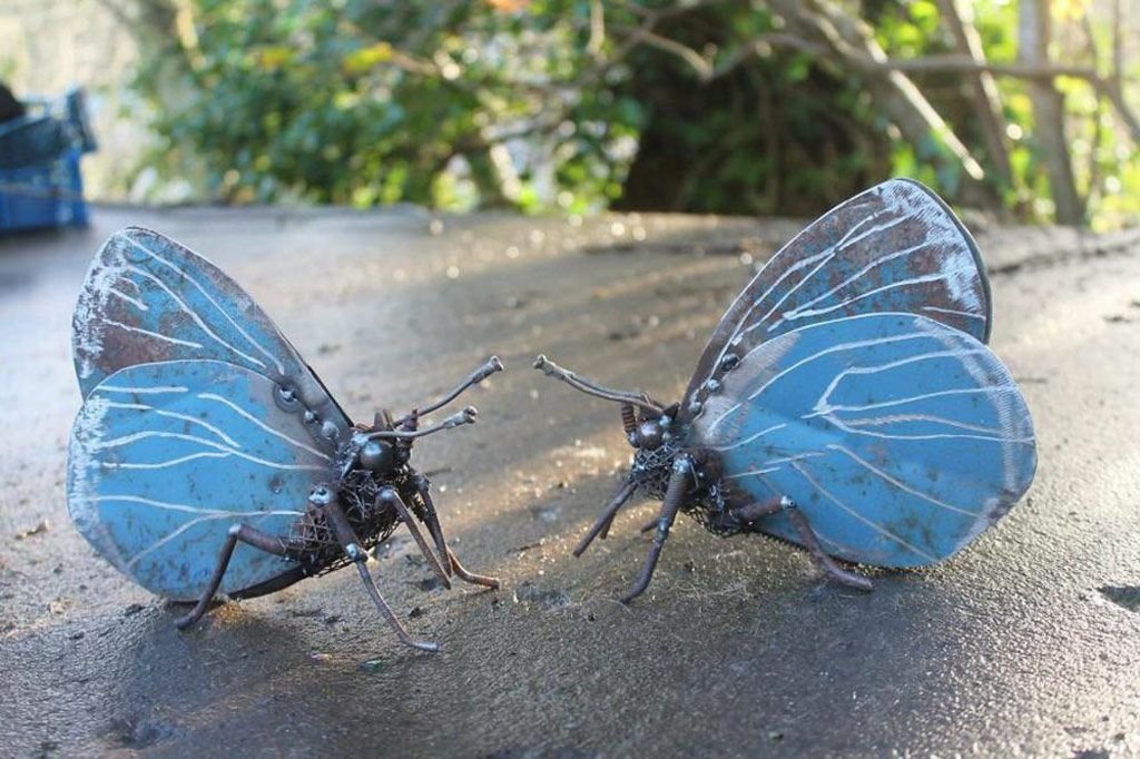 scrap metal art man made sculpture Image