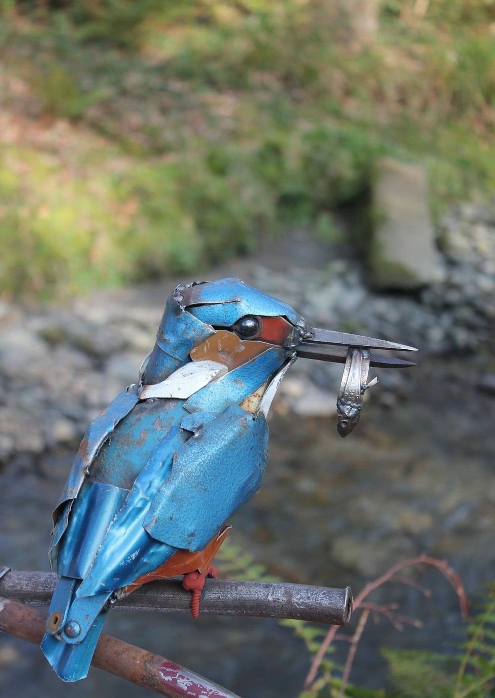 scrap metal art man made sculpture Image