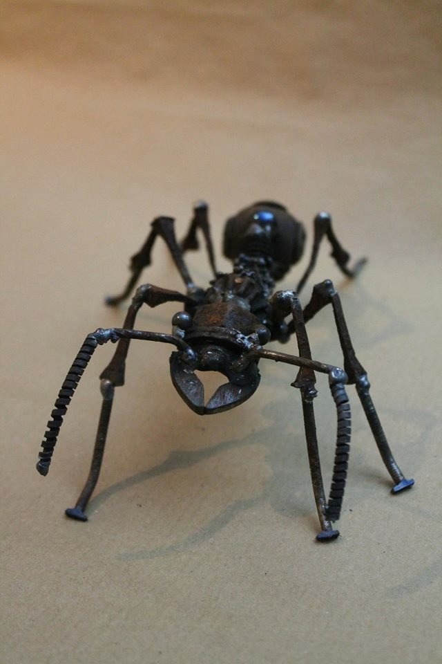 scrap metal art man made sculpture Image