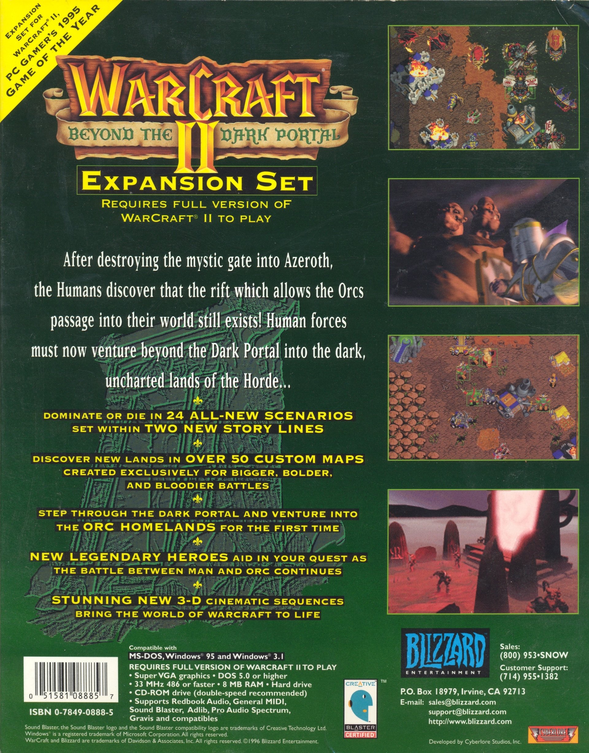 video game Warcraft II: Beyond The Dark Portal Image