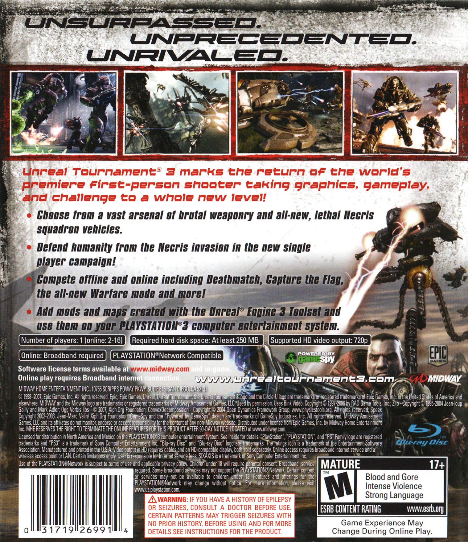 video game unreal tournament 3 Image